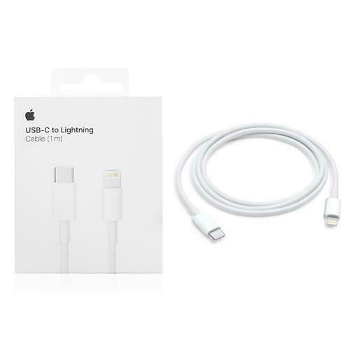 CAVO DATI LIGHTNING RICARICA TIPO C 1 METRO BIANCO PER APPLE IPHONE 11 / 12 / 13 / 14 / PRO / MAX / MINI / PLUS